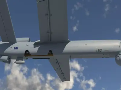 IHA - UAV ANKA-B-  TAI TUSAS 3D model