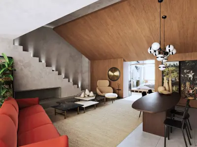 interior design project Loft Refugio 3D model