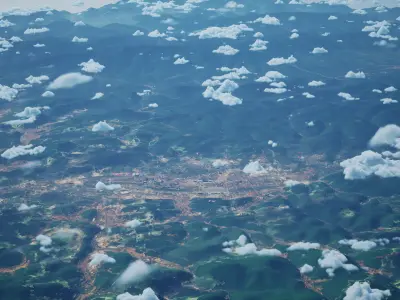 Baishan China City Landscape 3D Model 3D model