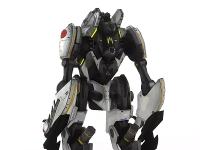Tacit Ronin Jaeger 3D Model  Pacific Rim Mark 1 Japanese Jaeger Low-poly 3D model