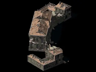 War-city-scars 03 3D model