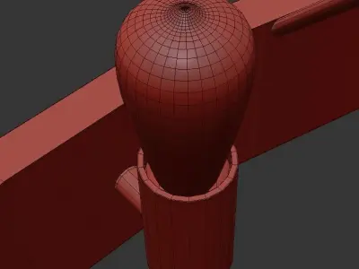 Candelaria chandelier with light bulbs hanging from it 3D model