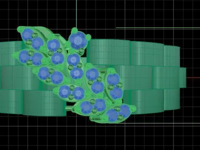 Jewelry ring 445 3D print model