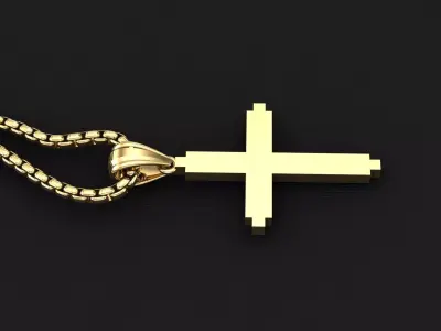Cross Light Gold 3CP041 3DM STL 3D model