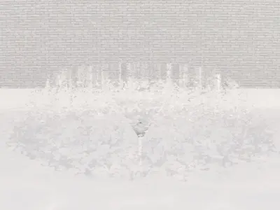 Lumion fountain - animated Low-poly 3D model