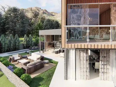 Weekend -Villa -House Project -Exterior and interior 3D model