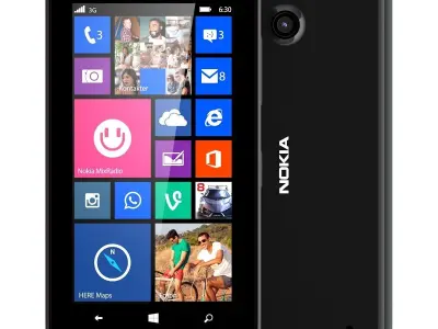 Nokia Lumia 630 black 3D model