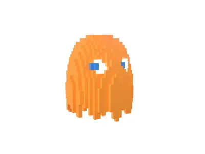 Voxel Clyde v1 001 Low-poly 3D model