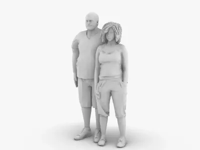 Couple 3D print model