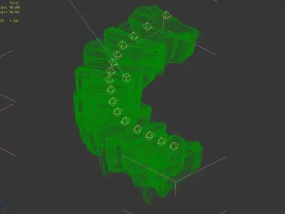 Disney main city - Stone Road 03 3D model