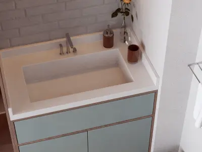 Laundry room 3d model 3D model