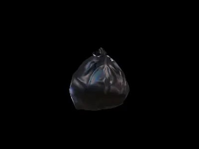 Trash Bag model - Gest Low-poly 3D model