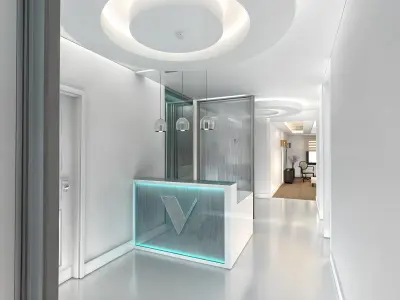 Dental clinic design Low-poly 3D model