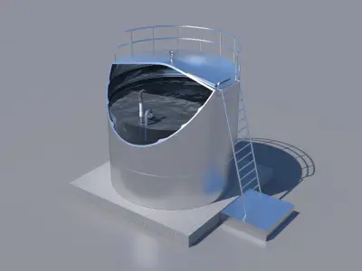 Water tank 3D model