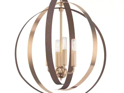 Four Light Pendant 3D model