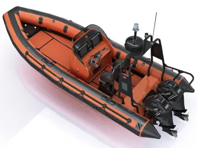 Inflatable lifeboat Zodiac RIB Hurricane and engine Mercury Verado 200 RHIB 
