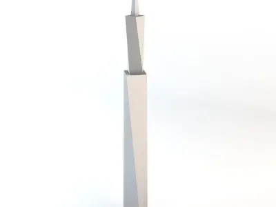 Lowpoly Minimalistic Buildings Pack Low-poly 3D model