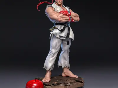 Ryu Street Fighter 3D print model