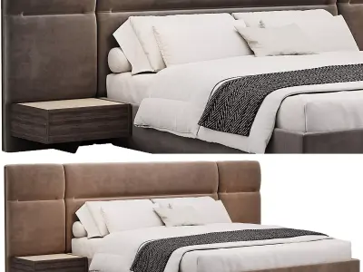 Francis Modular Bed By domkapa 3D model