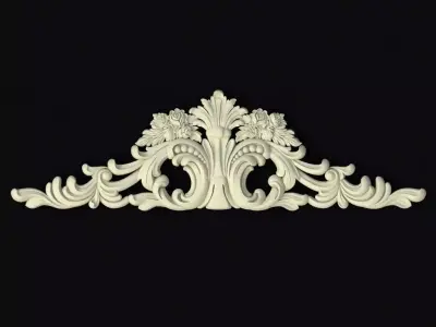 dekor decorative ornate molding 3D model buy