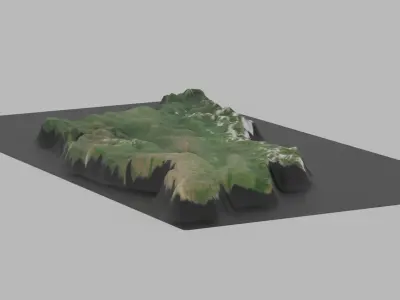 Georgia Map Country Low-poly 3D model