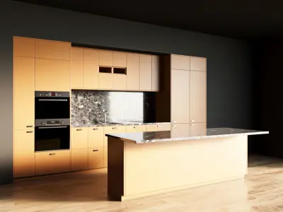 68-Kitchen8 matte 6 3D model