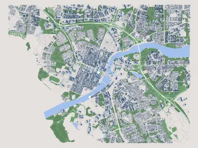 Joensuu City Finland 3D model