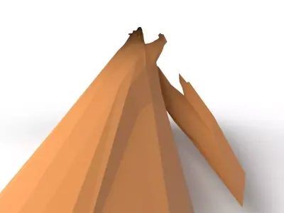 HippoII Low Poligonal Low-poly 3D model