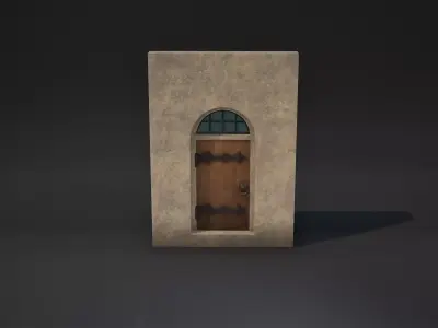 Door Game - Ready  Low-poly 3D model