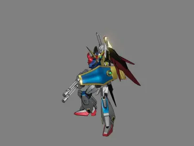 Attacker Gundam 18 A 3D model