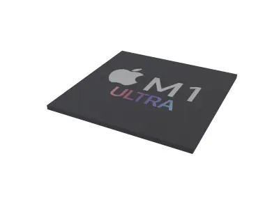 Apple CPU M1 Ultra Low-poly 3D model