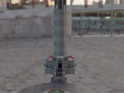 Pioneer Park Landmarks San Francisco Low-poly 3D model