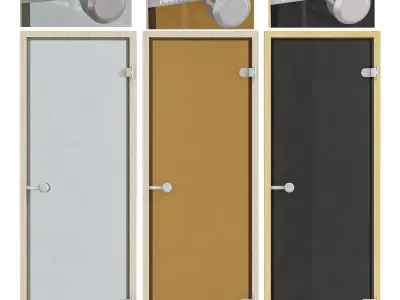 Glass door Harvia 3D model