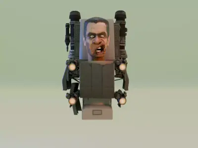 skibidi toilet gman 3D model