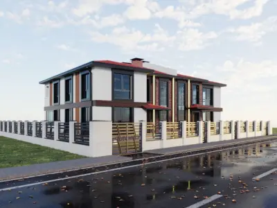 Exterior Building 3D model get