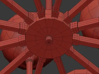 Ball Valley Chandelier 12 3D model