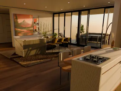 Modern House Interior 3D model