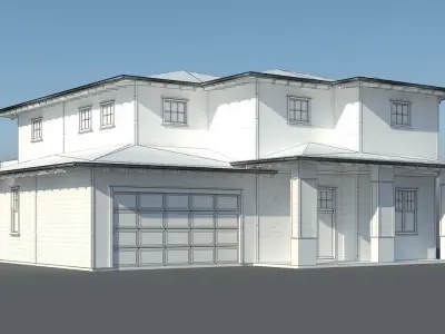 Family House 007 3D model