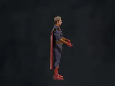 Homelander The Boys 2023 3D model Low-poly 3D model Low-poly 3D model