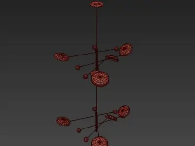 Modern Counterbalance Ceiling Lamp 3D model