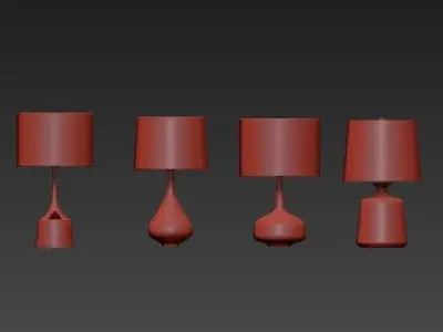Table lamp 3D model 146