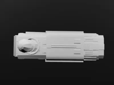 Warhound Bolter High Detail Sci Fi Weapon 3D Model  STL 3D print model