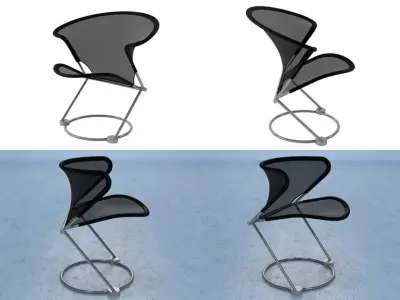 N C 811-1 four different chairs 3D model