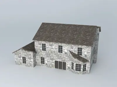 Colonial House Free 3D model