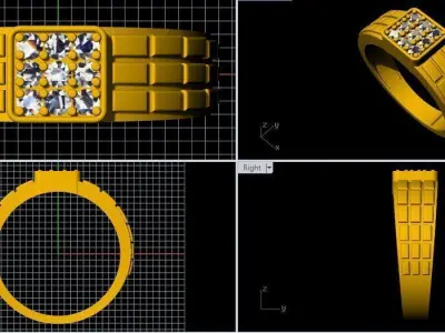 men ring 3dm file 3D print model