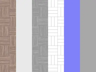 Parquet - Laminate - Wooden floor 3D model 10