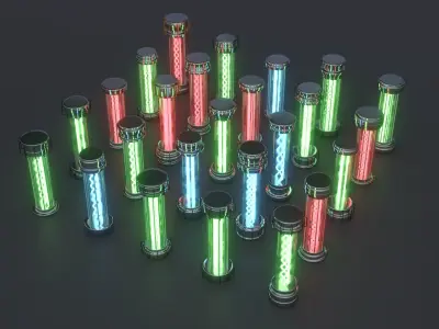 Power Cells Pack 3D model