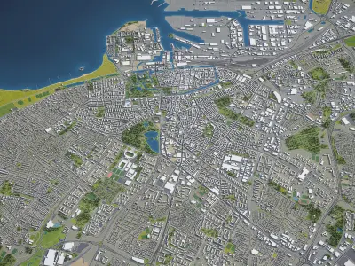 Malmo  Low-poly 3D model