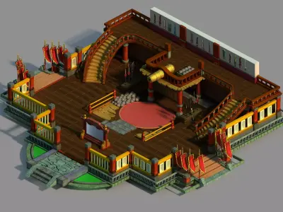 Gang Interior - Advanced Quartermaster Depot 3D model