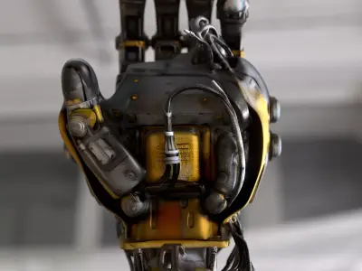 Robotic Industrial Hand 3D model